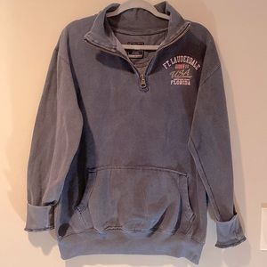 Vintage Zip-up Fort Lauderdale Sweatshirt